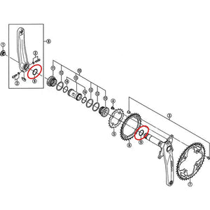 Уплътнение за курбел за курбели SHIMANO