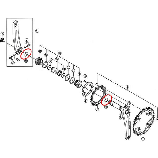 Crank Seal for SHIMANO Bottom Bracket