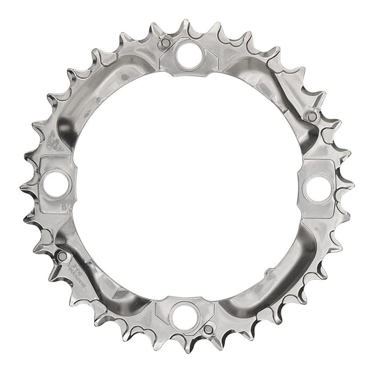 Mellemste kædehjul SHIMANO DEORE M530 9V 4 huller 104 mm sølv