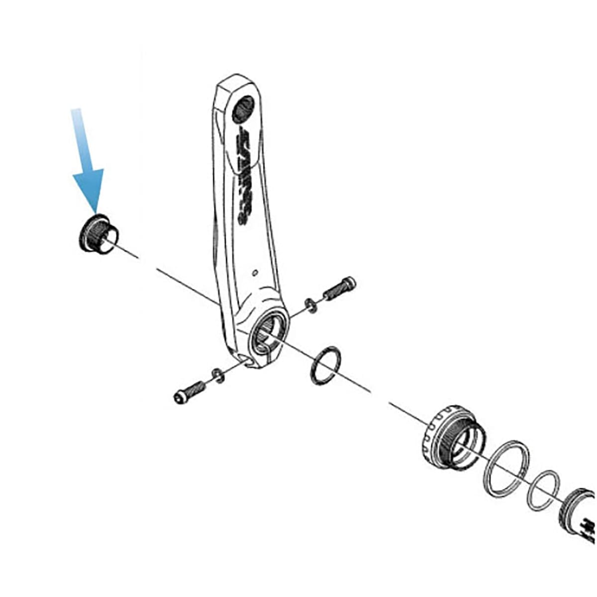 Παξιμάδι Σύσφιξης SHIMANO SAINT Χρυσό