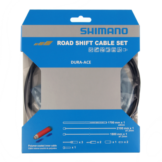 SHIMANO DURA-ACE 9000 Polymeer Musta Vaihteen Kaapeli- ja Suojapaketti