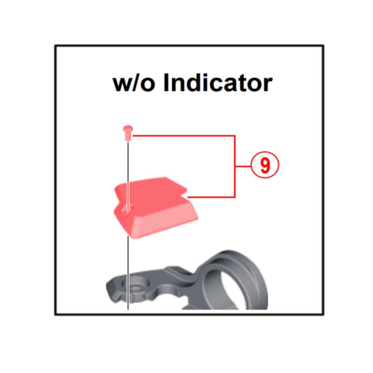 Pokrywa wskaźnika przełożeń dla manetki SHIMANO XT M8000 lewa #Y03L98070