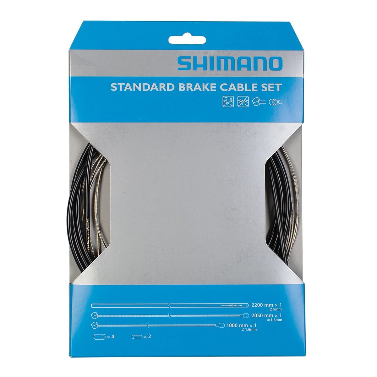 Sada brzdových lanek a bowdenů SHIMANO MTB a silnice ocel