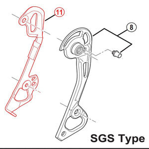 Interne Lange Schakelwerkbeugel Achter SHIMANO XTR RD-M980-SGS