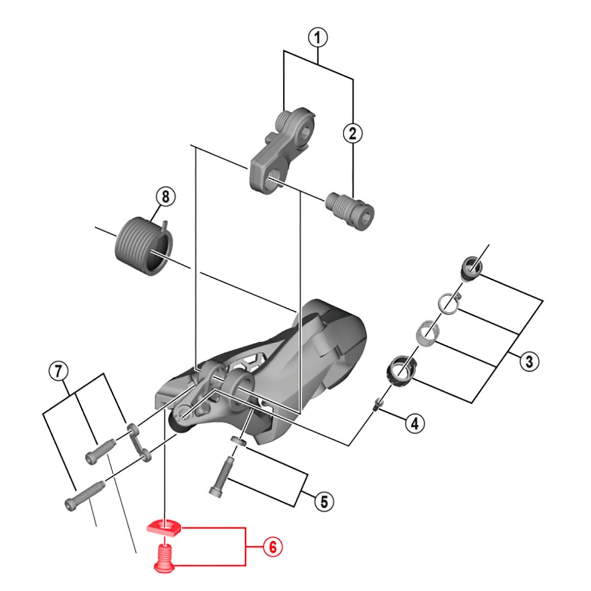 SHIMANO ULTEGRA RD-R8000 Rear Derailleur Cable Fixing Bolt