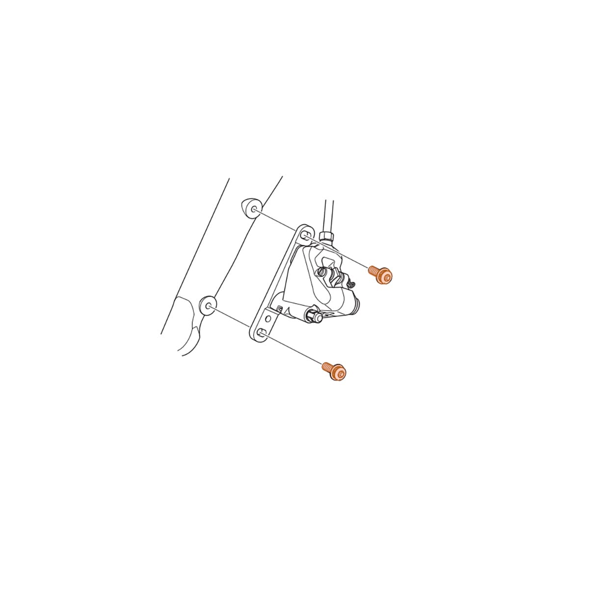 Front Calliper Fixing Bolt SHIMANO DURA-ACE FLATMOUNT R9170