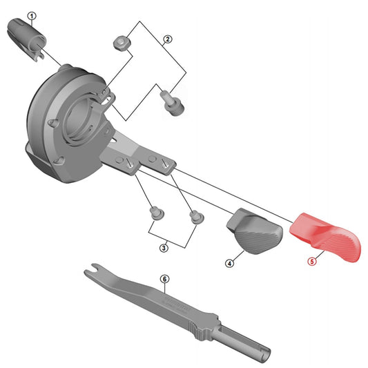 Przycisk B do Prawej Manetki SHIMANO XT Di2 SW-M8050 #Y0B200010