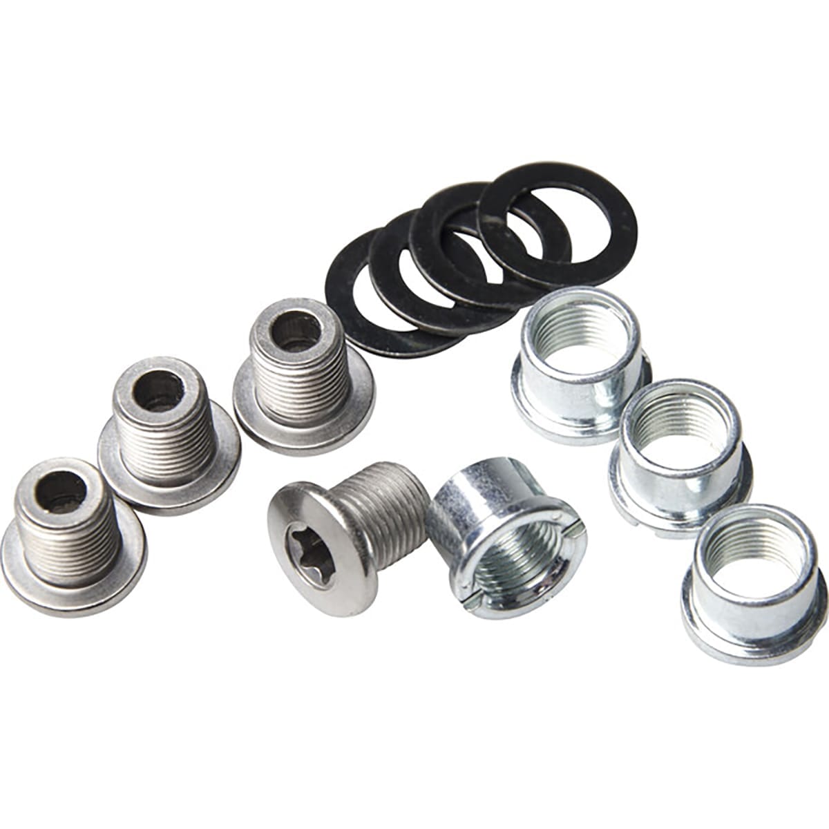 Setti 4 Ruuvia ja Holkkia M8x8,5 mm SHIMANO ZEE FC-M640 Kampiakselia varten
