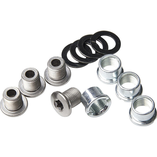 Setti 4 Ruuvia ja Holkkia M8x8,5 mm SHIMANO ZEE FC-M640 Kampiakselia varten