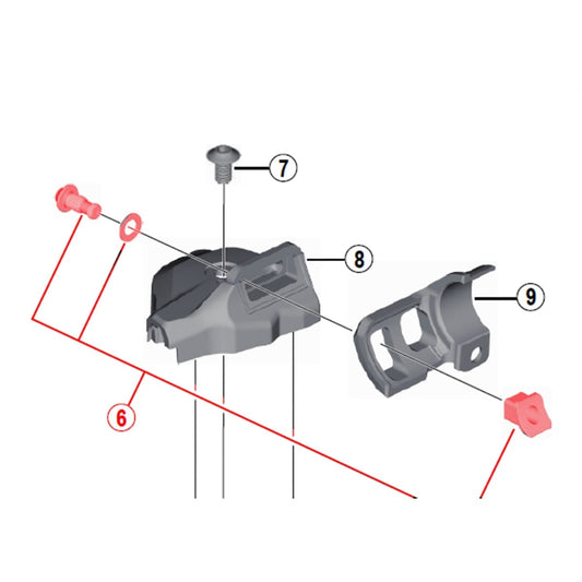 I-Spec Bevestigingsbout voor SHIMANO M9000-I / M8000-I Versnellingsgreep #Y01U98060