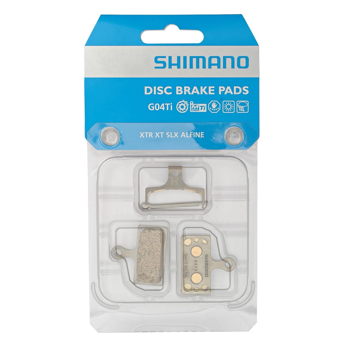 SHIMANO G04TI metalbremseklodser