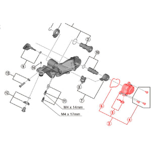 Cover Set for SHIMANO M9100 Rear Derailleur #Y3FA98020