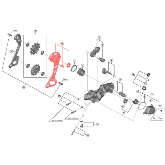 SHIMANO GRX RD-RX812 External Rear Derailleur Hanger #Y3GF98030