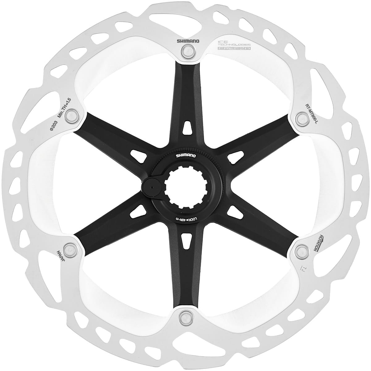Skive SHIMANO XT RT-MT800 Ice-Tech Freeza med Magnet Center Lock Int