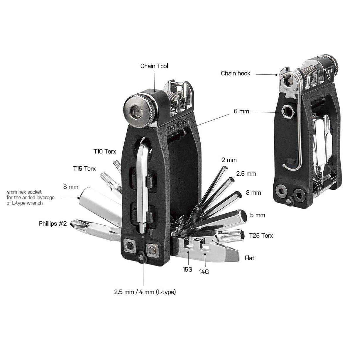 TOPEAK NINJA 16+ Multi-Tool (16 Tools)