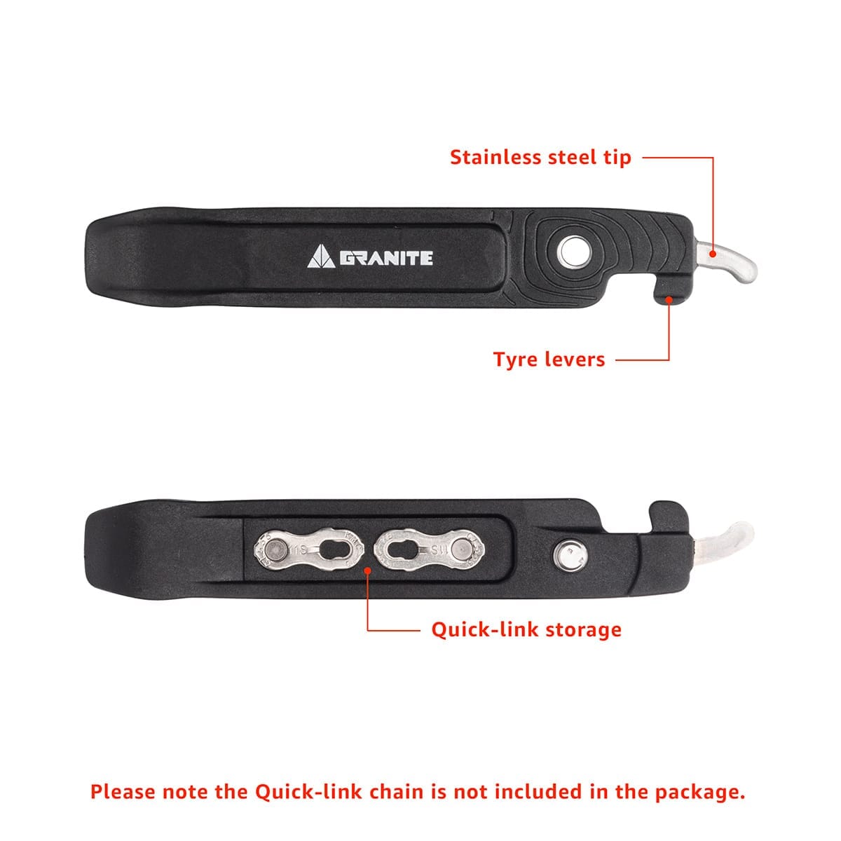 GRANITE DESIGN TALON Quick Release Clamp and Tyre Lever Black