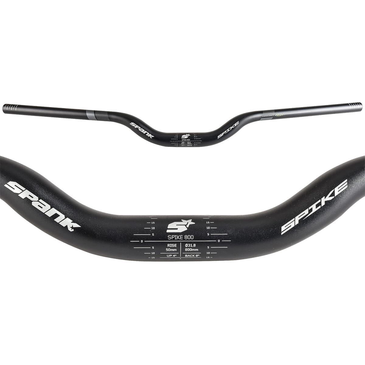 Ohjaustanko SPANK SPIKE 800 Rise 50 mm 31,8/800 mm Musta