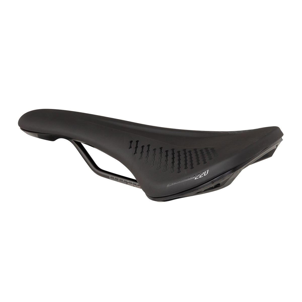 Siodełko SPANK OOZY 220 144mm Szyny CrN/Ti Czarne
