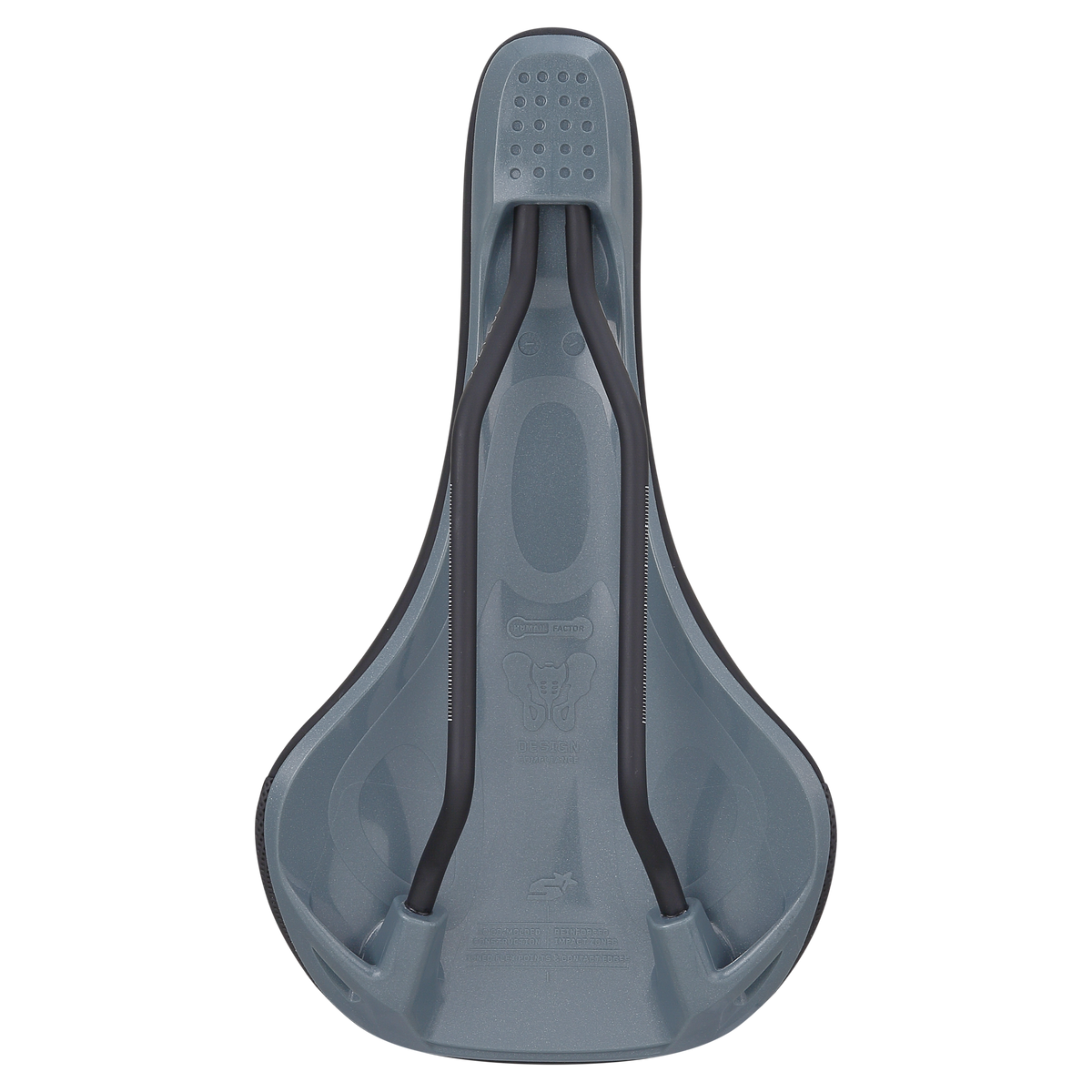 Satula SPANK OOZY 280 144mm CrMo-putket Harmaa
