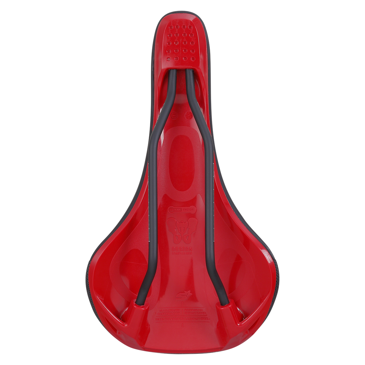 SPANK OOZY 280 144mm CrMo Rails Saddle Red
