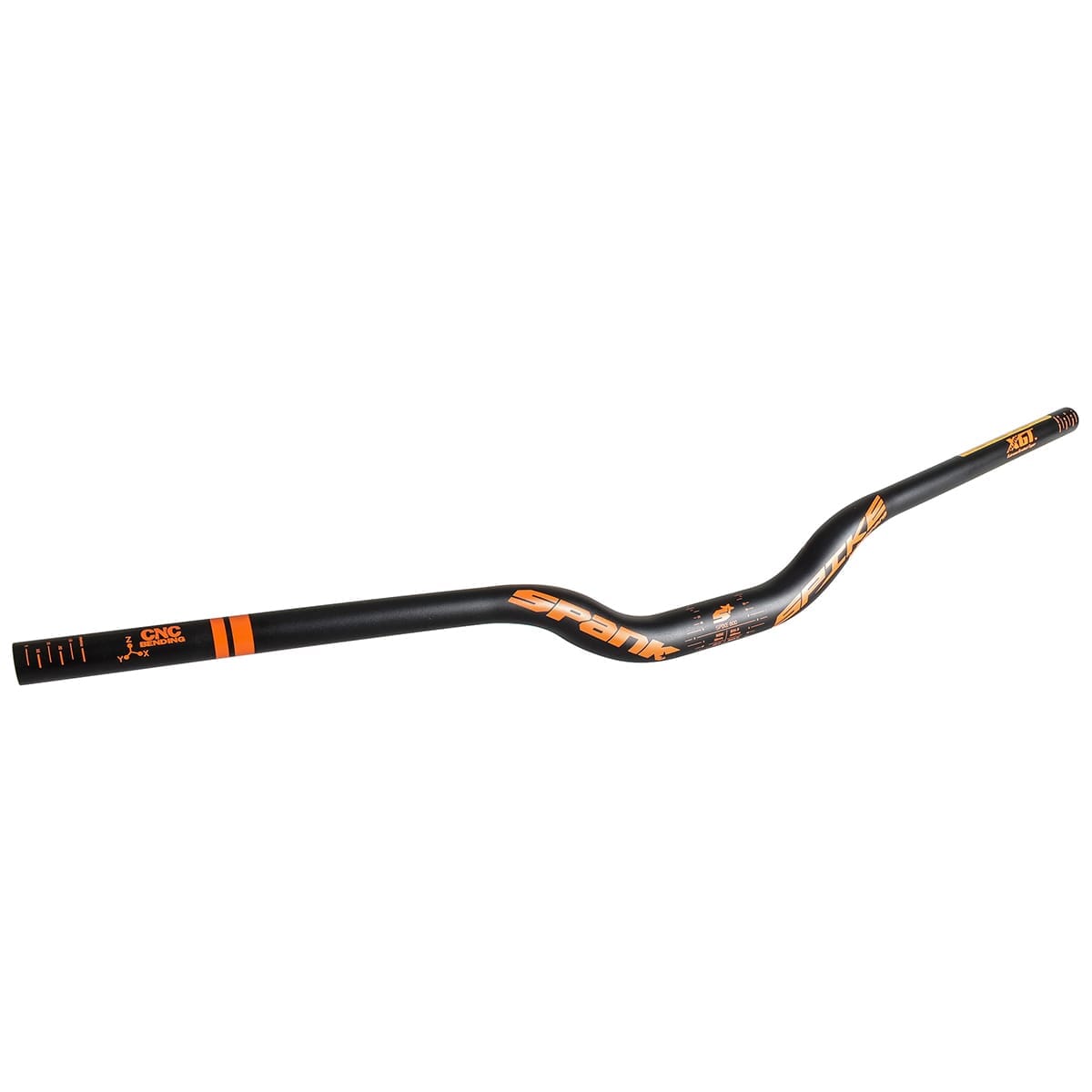 Τιμόνι SPANK SPIKE 800 VIBROCORE Rise 50 mm 31,8/800 mm Μαύρο/Πορτοκαλί