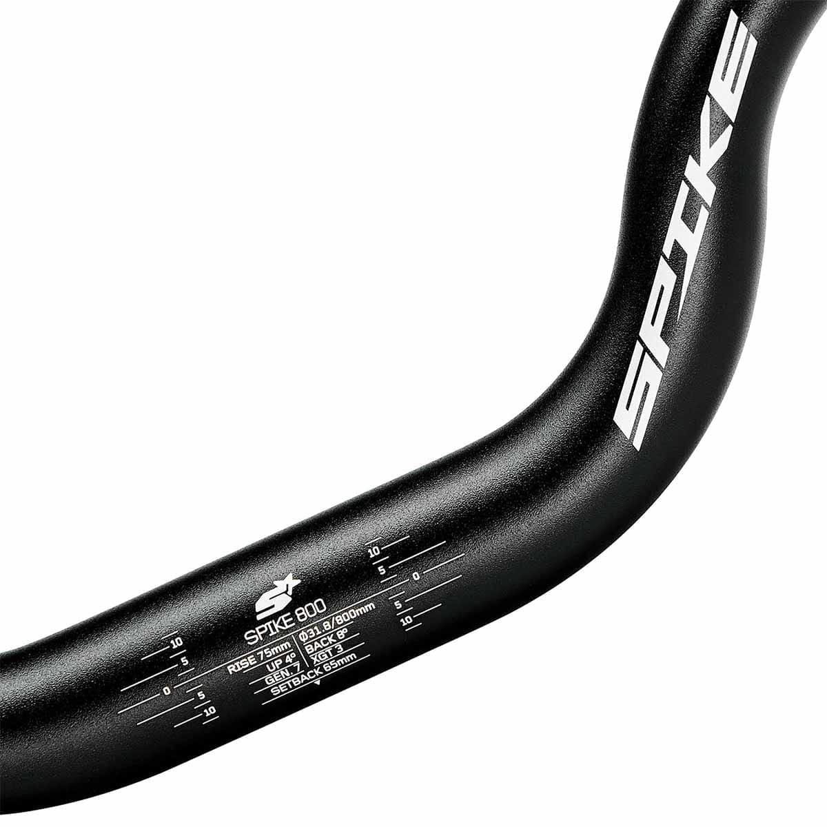 Styr SPANK SPIKE 800 RACE VIBROCORE Rise 75 mm 31,8/800 mm Sort / Orange