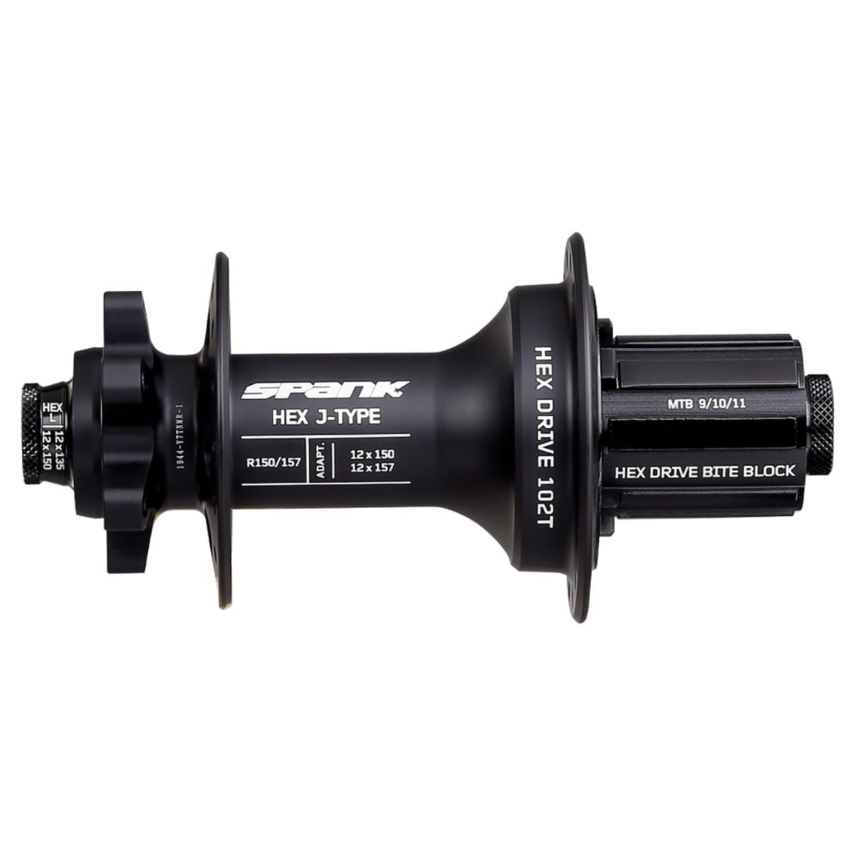 Πίσω Πλήμνη SPANK HEX DRIVE 102T 12x150/157 mm