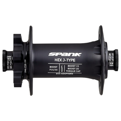 SPANK HEX 15/20 mm Boost Front Hub Black