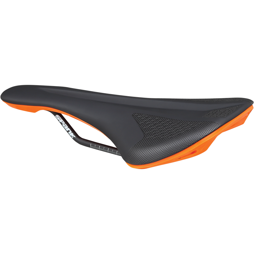 Sadel SPANK SPIKE 160 Læder Skinnerl CrMo Orange