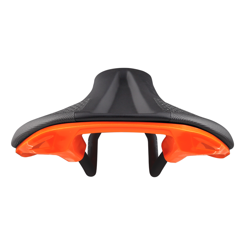 Sadel SPANK SPIKE 160 Læder Skinnerl CrMo Orange