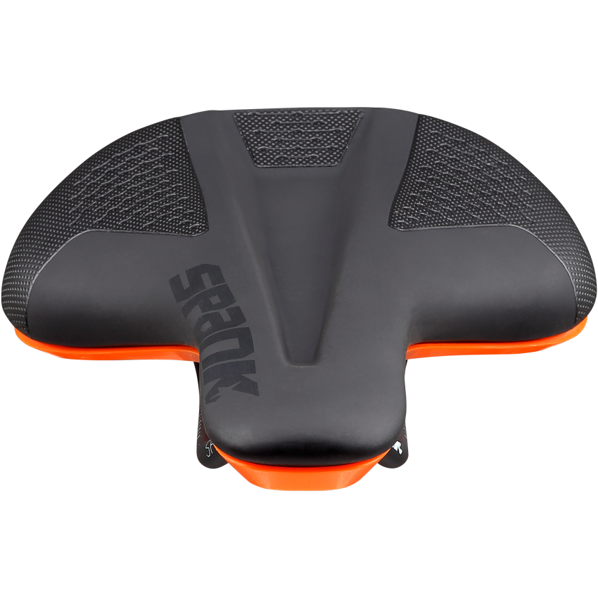 Sadel SPANK SPIKE 160 Læder Skinnerl CrMo Orange