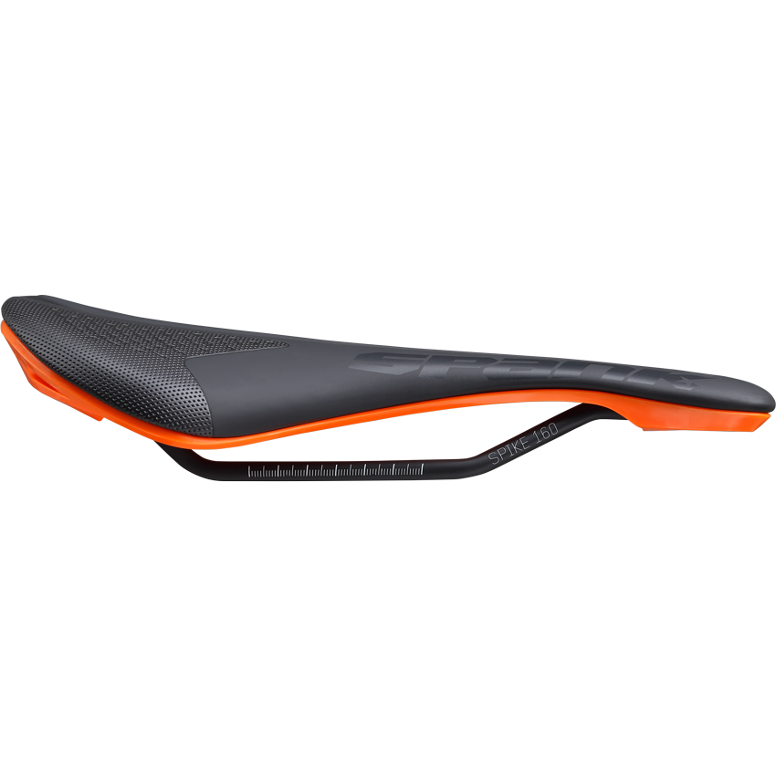 Sadel SPANK SPIKE 160 Læder Skinnerl CrMo Orange