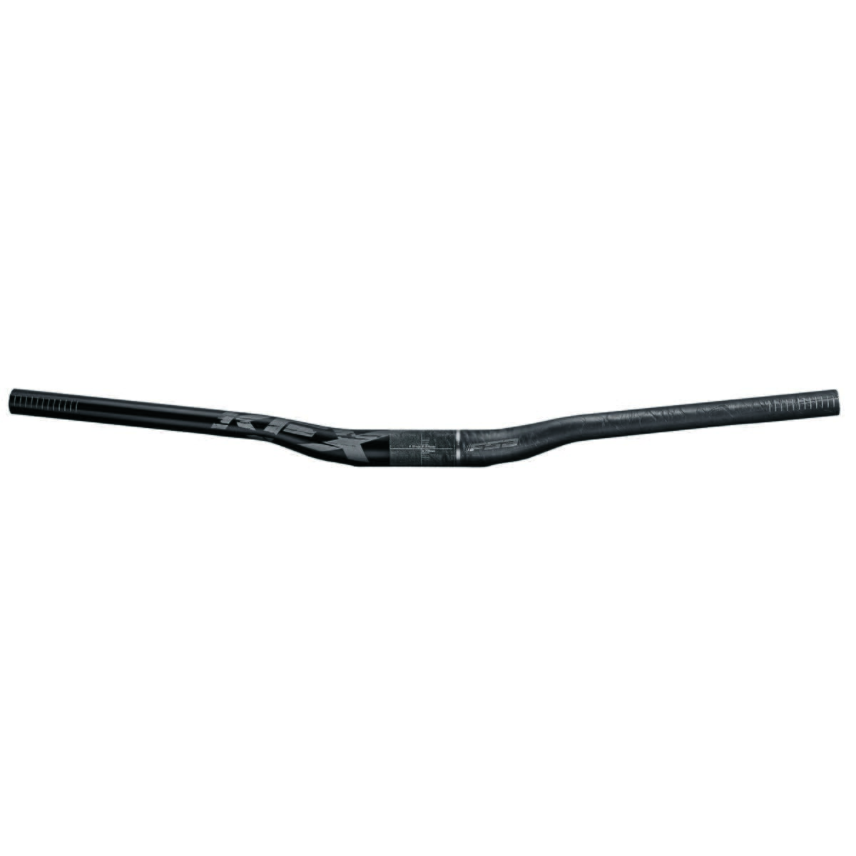 FSA KFX Carbon Styrbøjle Rise 18mm 31,8x700mm Grå