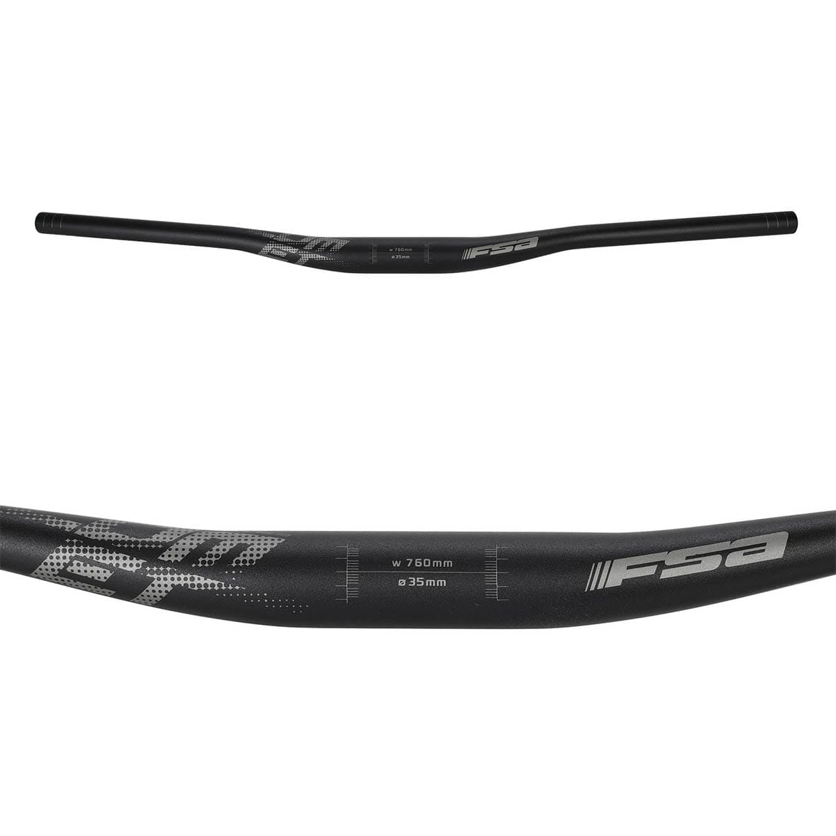 Styr FSA COMET Aluminium Rise 15mm 35/760mm Sort