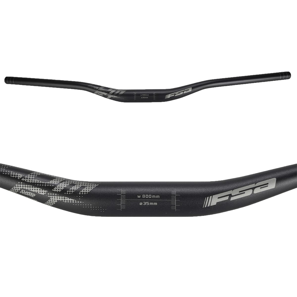 Styr FSA COMET Aluminium Rise 25mm 35/800mm Sort