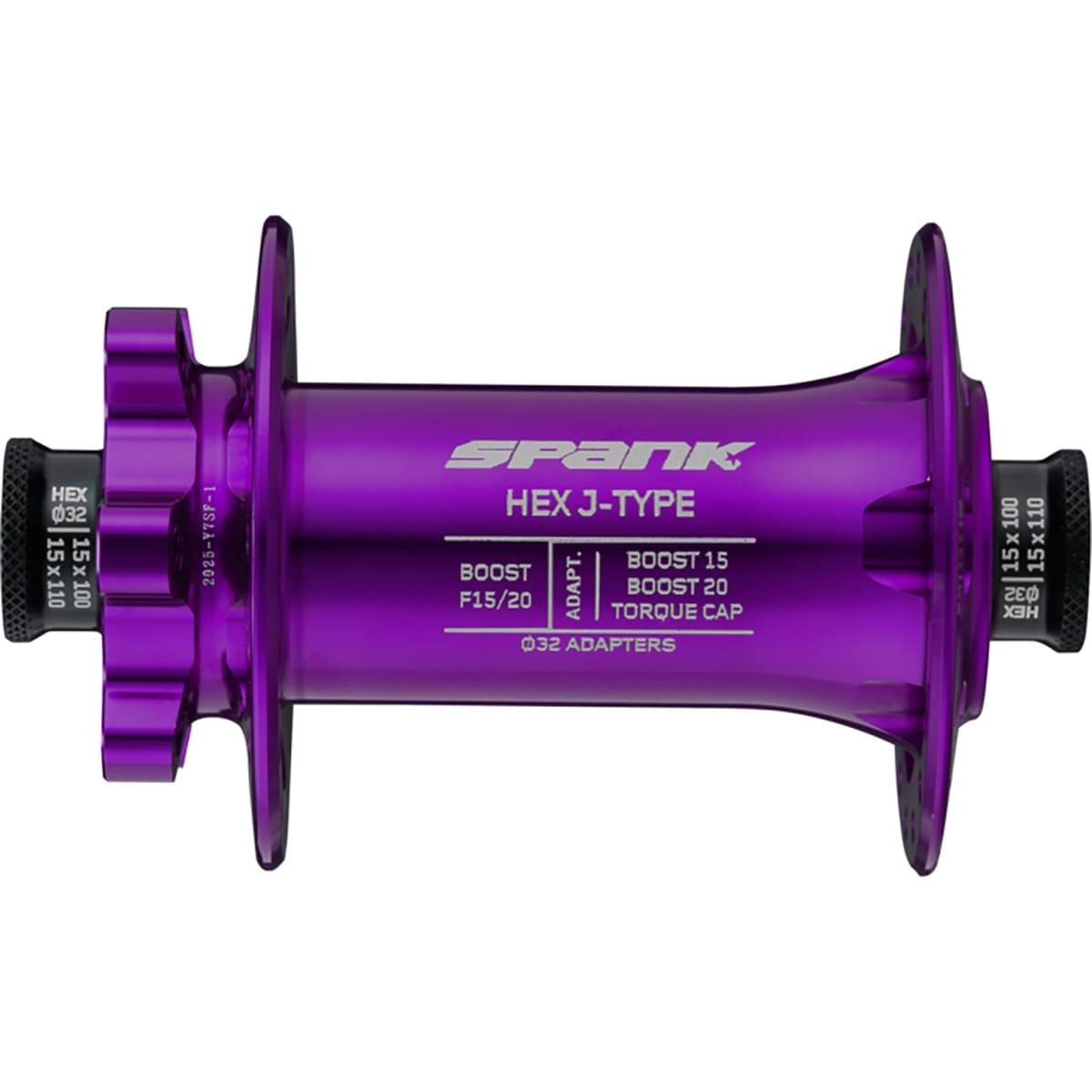 Framhjulsnav SPANK HEX 15/20 mm Boost 32 Hål Lila