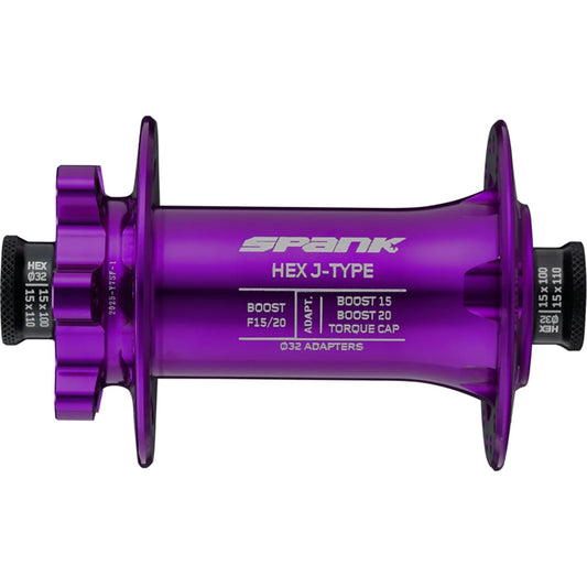 Voornaaf SPANK HEX 15/20 mm Boost 32 Gaten Paars