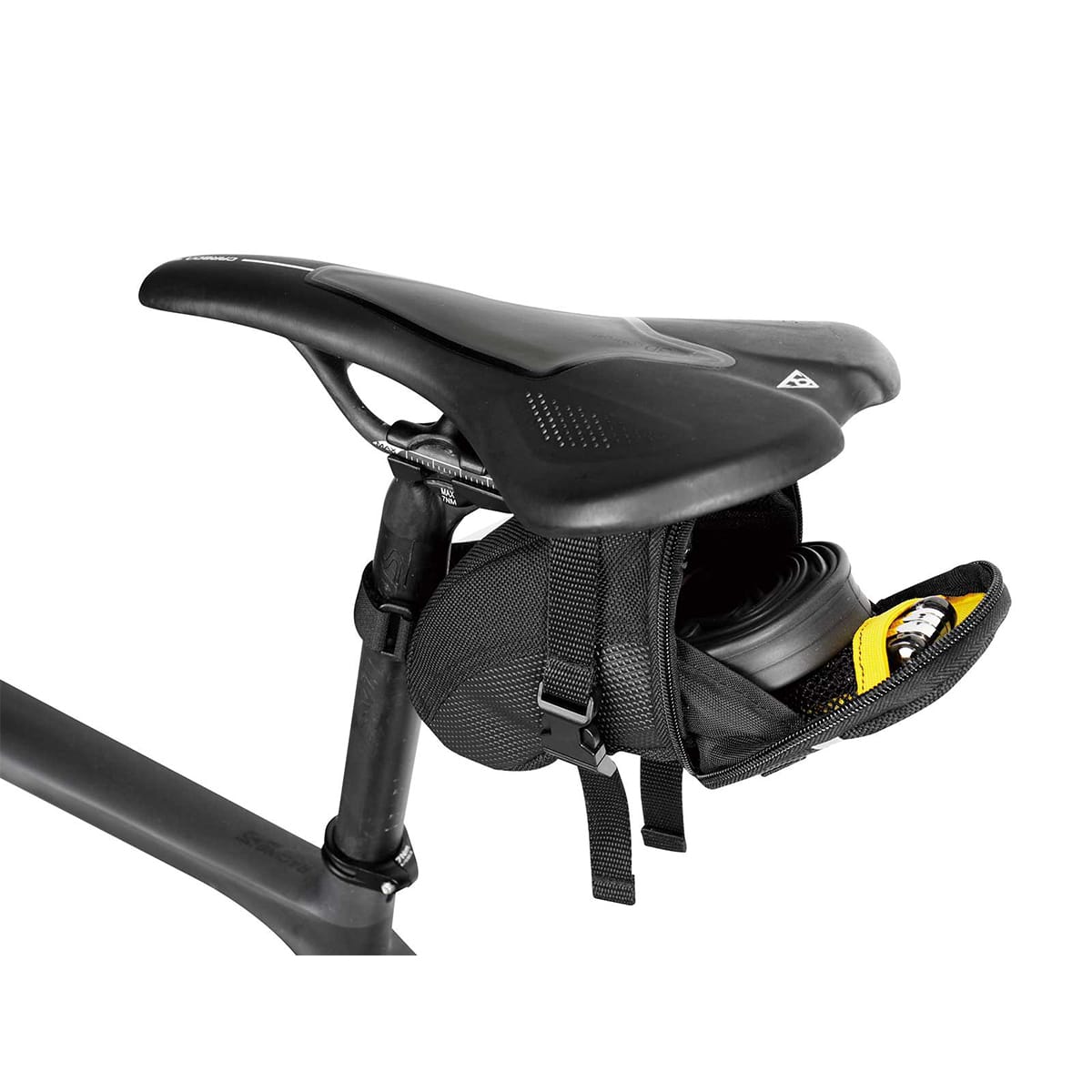 TOPEAK AERO WEDGE PACK STRAP - S Saddle Bag Black