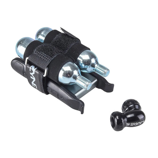 LEZYNE TWIN KIT CO2 Inflator + Threaded CO2 Cartridge 16 g (x2)