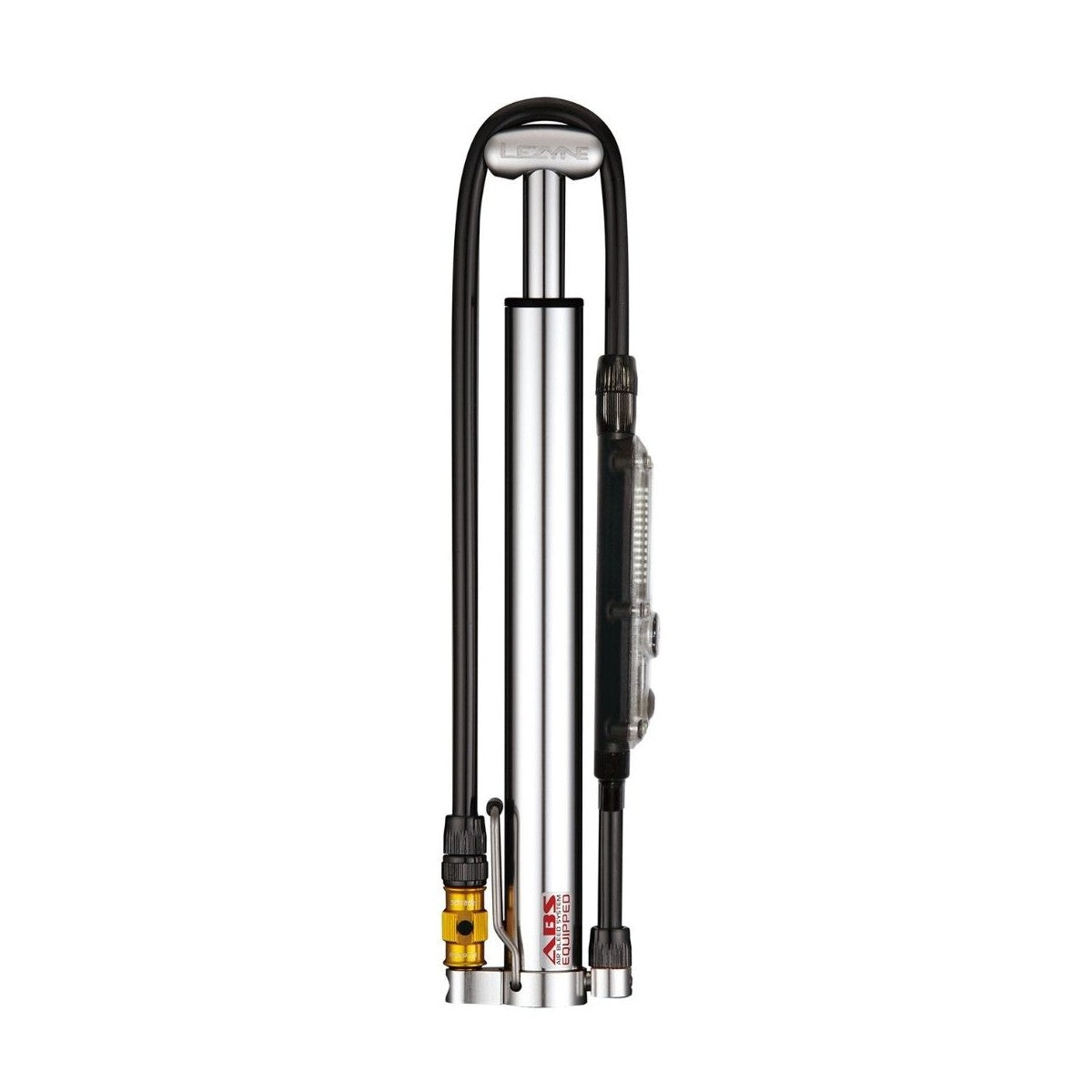 LEZYNE MICRO FLOOR DRIVE DIGITAL HPG Compact Floor Pump Silver