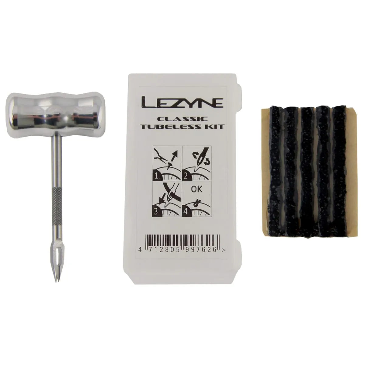 Tubeless reparationssæt LEZYNE CLASSIC + 5 prop-strips
