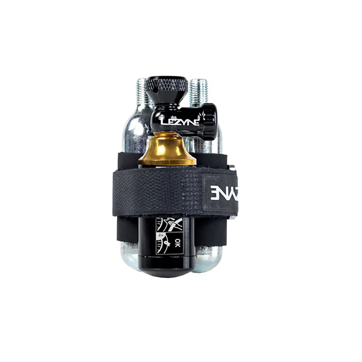 Zestaw Naprawczy Tubeless Nabijak CO2 LEZYNE BLASTER + 5 Knotów + 2x Naboje CO2