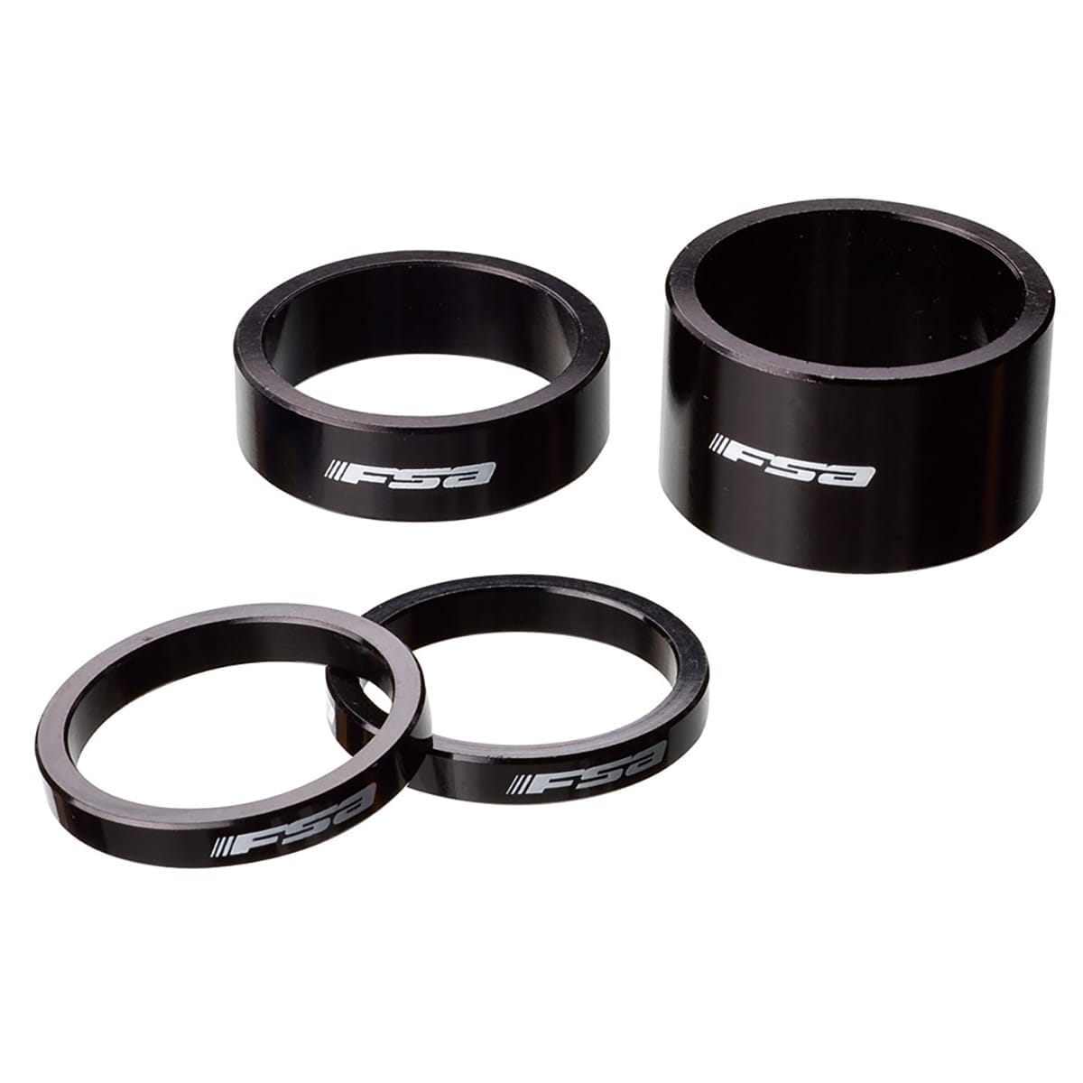 FSA 1"1/8 Alu Sort Styrrørsafstandsstykke