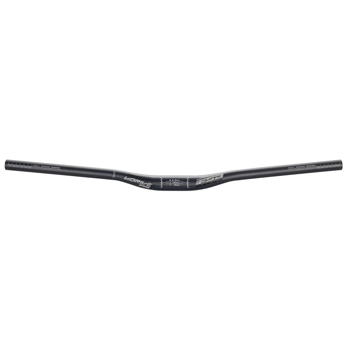 Styr FSA V-Drive Aluminium Rise 15mm 31,8/740mm Sort