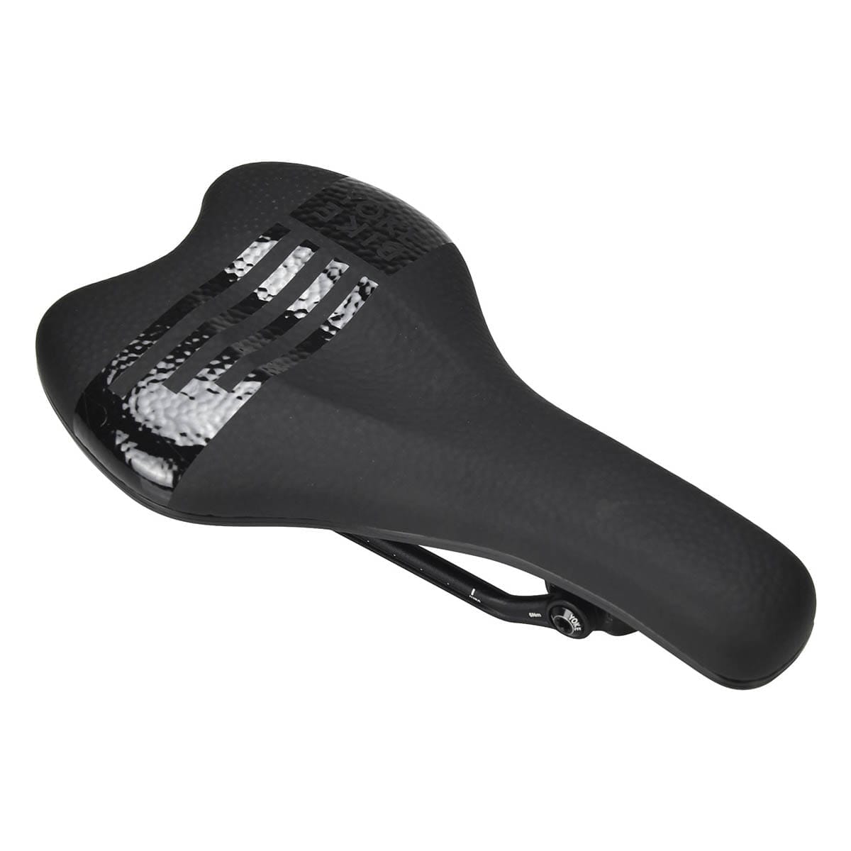 Sadel BIKEYOKE SAGMA 130 mm Aluminiumskinne Sort
