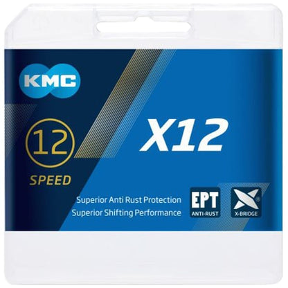 Lanț 12V KMC X12 EPT Argintiu