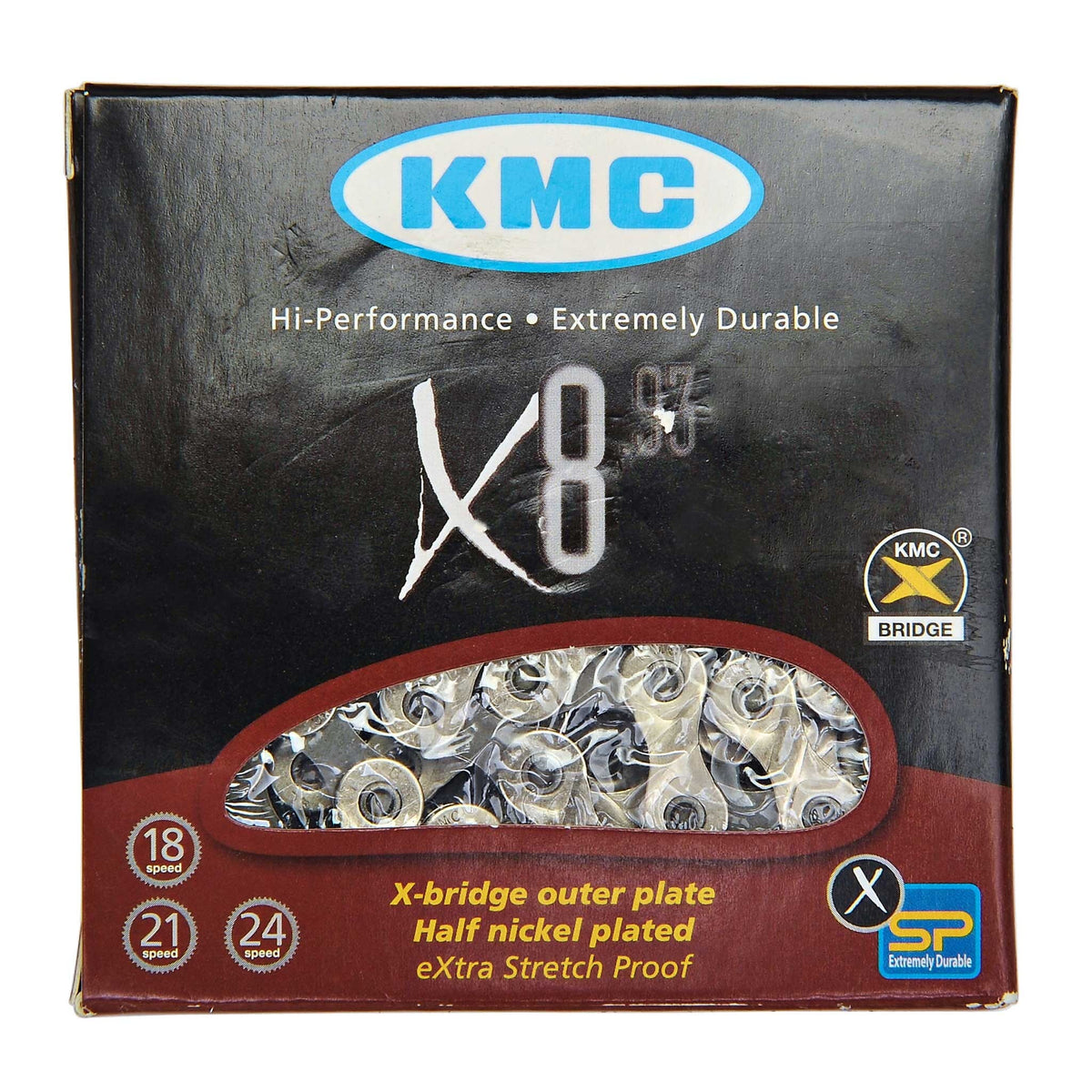 Chain 6/7/8S KMC X8 Silver/Grey