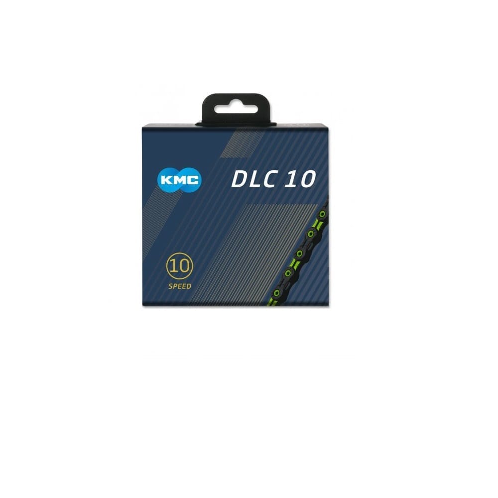 Řetěz 10V KMC DLC10 Černý/Zelený