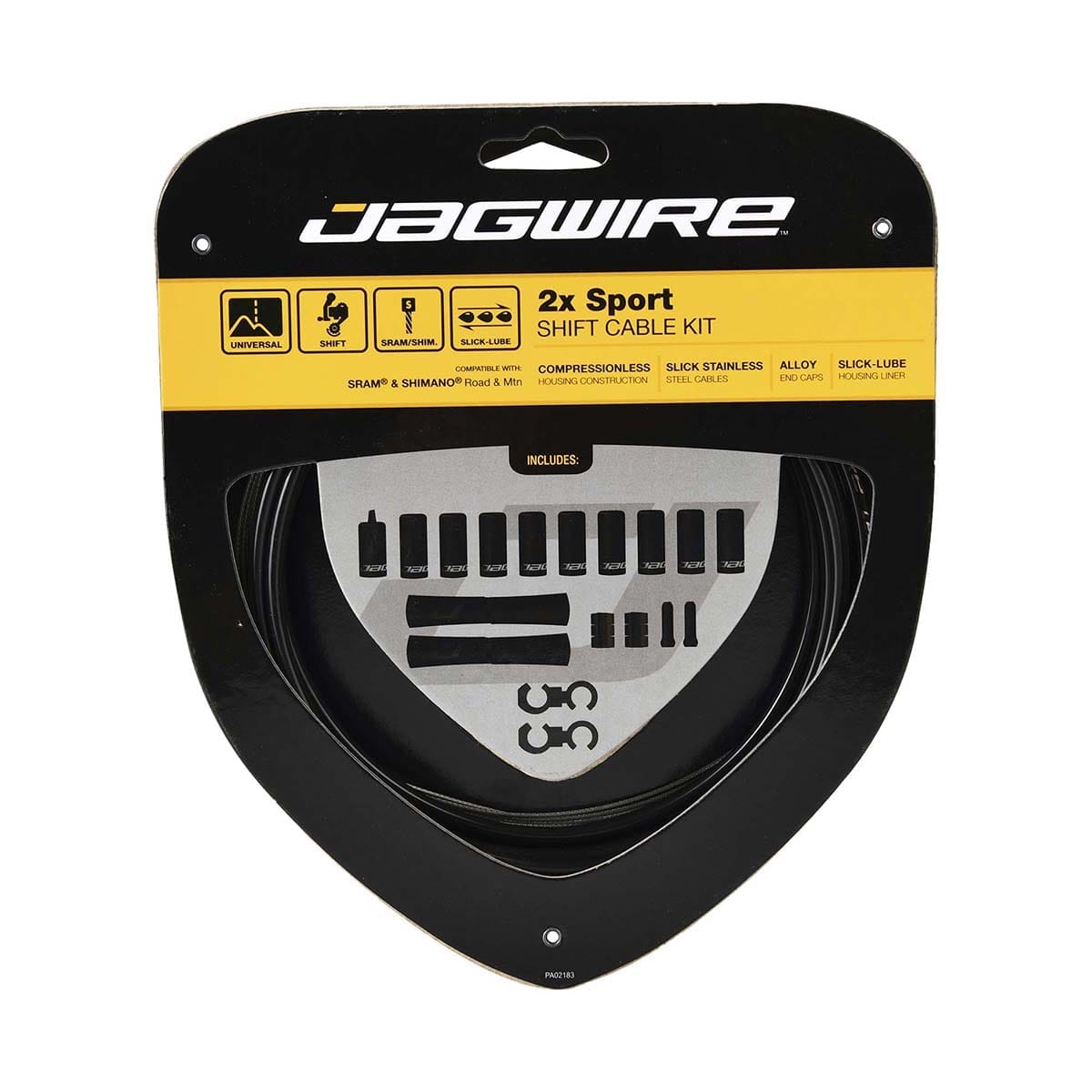 JAGWIRE SPORT SHIFT 2X Derailleur Cable and Housing Kit