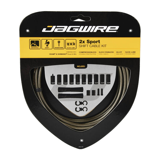 Kabel- og kabelstrømpesæt til gearskifte JAGWIRE SPORT SHIFT 2X Carbon